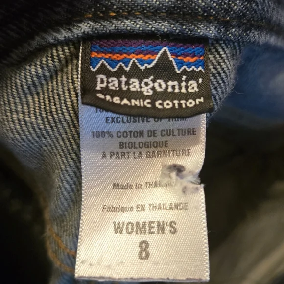 Patagonia organic Classic Denim boot cut Jeans sz8 16"x29" - Picture 8 of 13